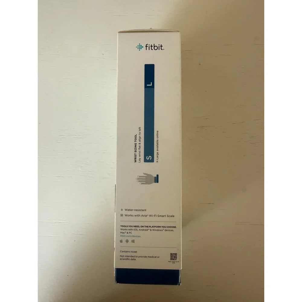 NEW Fitbit Charge 2 Size Small Stainless Steel Black Band Heart Rate Tracker